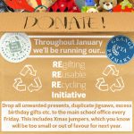 RE-gift, RE-use, RE-cycle January