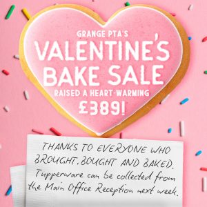Bake sale raises a heart warming £389