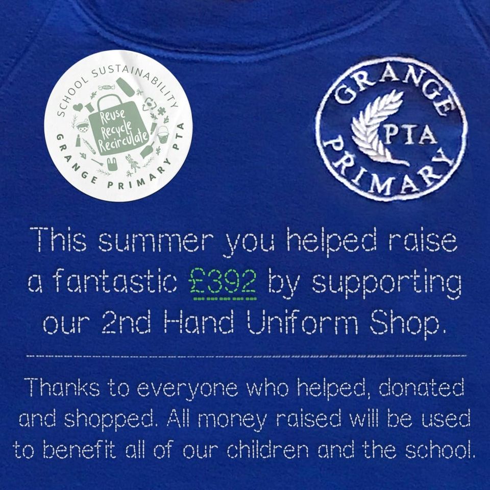 Second hand school uniform sale raises nearly £400!