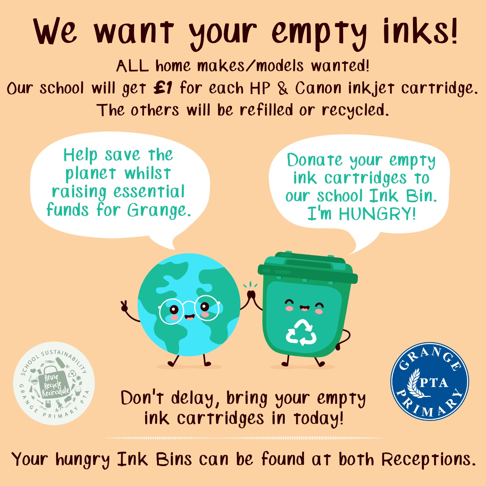 We want your empty inks!